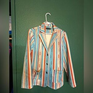 Multicolor Striped Blazer